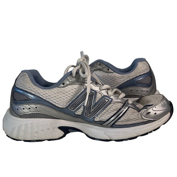 New Balance Silver Blue White Running 470 v2 Tennis Shoes Streetwear Retro - Picture 5 of 10